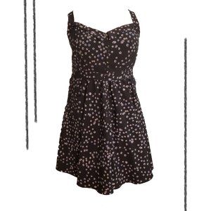 🖤🌸 City Chic Black Floral Dress | Large (Fits 18/20) | Fit & Flare | NWOT 🌸🖤